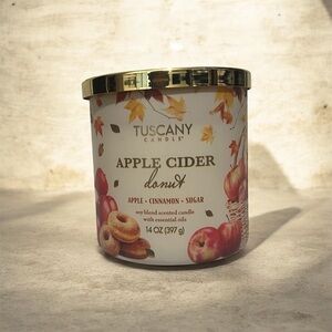 Tuscany Apple Cider Donut Scented Candle, 14OZ